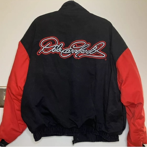 Competitors View Mens Jacket Black Cotton Dale Earnhardt Racing NASCAR Size XL - Picture 13 of 16